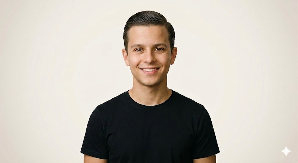 Slicked Back Side Part