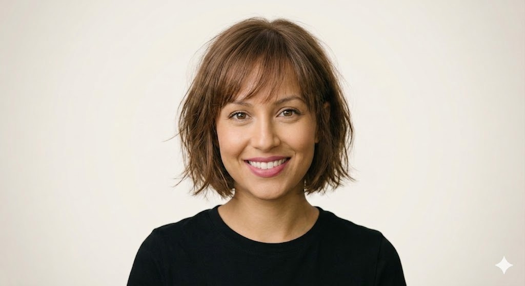Soft Wispy Side-Swept Bangs